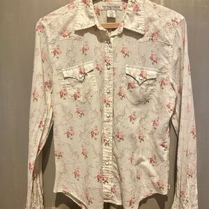 Ralph Lauren Floral Pearl Snap Shirt